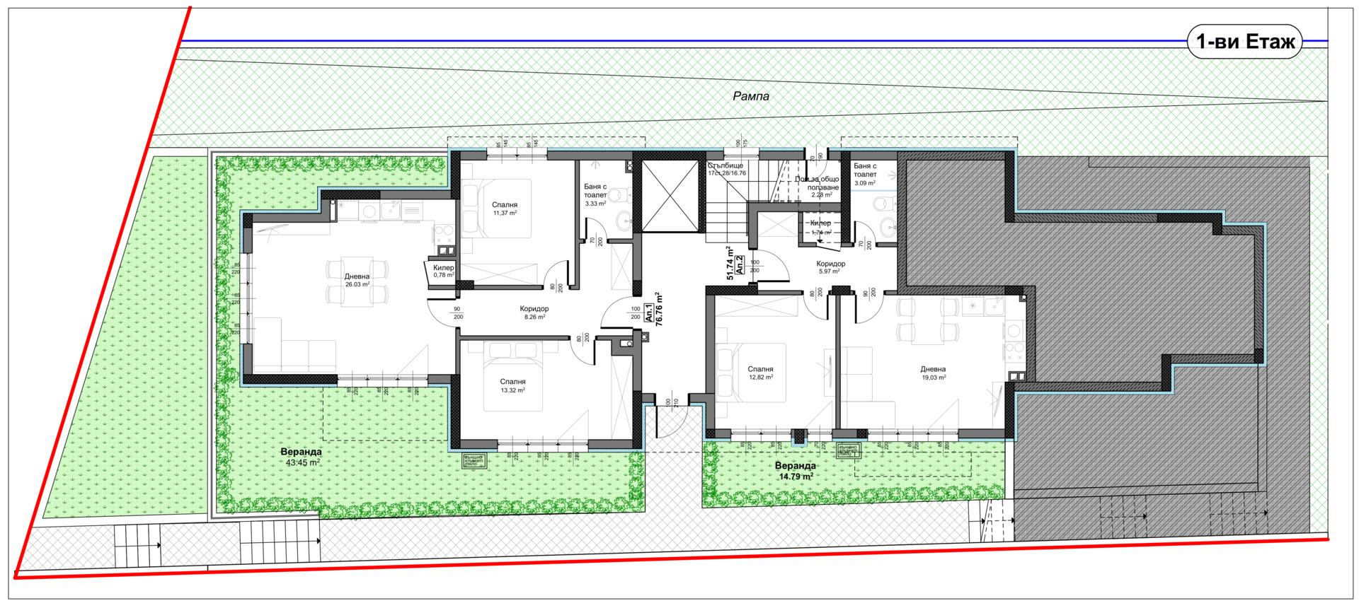 Residance Building Green Space